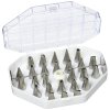 Confectionary decorating tips, set of 26 pcs, de Buyer
