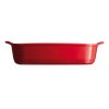 Oven dish 29 x 19 cm, red burgundy, Emile Henry