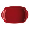 Oven dish 29 x 19 cm, red burgundy, Emile Henry