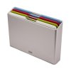 Cutting board set FOLIO L, 4 pcs, with a stand, silver, Joseph Joseph