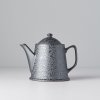 Teapot BLACK SCROLL 450 ml, ceramics, MIJ