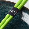 Chopsticks, lacquered, green, MIJ