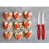 Steak knife set CREATE, 2 pcs, red, Wüsthof