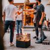Fire pit CUBE 43×43×44 cm black, stainless steel, Höfats