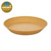 Plastic deep plate CONNECT, set of 4 pcs, 24 cm, natural wood colour, Koziol