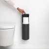Toilet brush holder MINDSET in a set, 3 pcs, wall-mounted, mineral grey, Brabantia