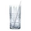 Long drink glasses with straws in a set TASTES GOOD, 4 x 445 ml, Nachtmann