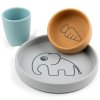 Kids dinnerware set ELPHEE, 3 pcs, silicone, Done by Deer