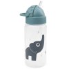 Toddler straw bottle ELPHEE 350 ml, blue, 3 Sprouts
