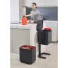Waste bin TOTEM MAX 30062 60 l, for waste sorting, graphite, Joseph Joseph