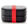 Lunch box LUNCHBOX TO GO 1 l, with cutlery, black, Lékué