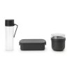 Lunch box, lunch jar and water bottle in a set MAKE & TAKE dark grey, Brabantia