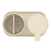 Liquid soap dispenser and toothbrush cup in a set RENEW soft beige, Brabantia