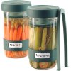 Pickling containers, set of 2 pcs, green, Lékué