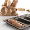 Bread and baguette baking set, 3 pcs, brown, Lékué