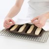 Baguette baking mold, silicone, brown, Lékué