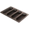 Baguette baking mold, silicone, brown, Lékué