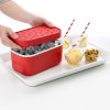 Ice bucket ICE BOX with ice cube mould, 1,8 l, red, Lékué