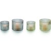 Tealight holder LINE 14 cm, grey, Philippi