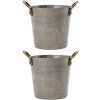 Mini serving bucket PRESENTATION set of 2 pcs, stainless steel, Nicolas Vahé