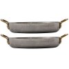 Mini serving roasting pan PRESENTATION set of 2 pcs, stainless steel, Nicolas Vahé