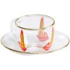 Espresso cup with saucer TOILETPAPER TONGUE 50 ml, Seletti