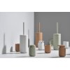 Toilet brush holder UME 39 cm, light grey, ceramic, Zone Denmark