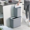 Waste bin GORECYCLE 30112 46 l, for sorted waste, grey, Joseph Joseph