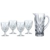 Glasses with pitcher NOBLESSE, set of 5, clear, Nachtmann