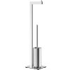 Toilet butler LINEA 72 cm, polished, stainless steel, Zack