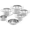 Cookware set ORIGINAL PROFI + serving pan ORIGINAL PROFI, set of 6, Fissler