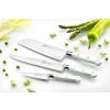 Santoku knife TOQUE 18 cm, stainless steel rivets, white, Lion Sabatier