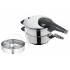 Pressure cooker PERFECT PREMIUM 4,5 l + 3 l + steam insert, set of 3 pcs, stainless steel, WMF