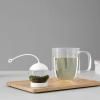 Tea infuser INFUSION GLOBE 16 cm, white, glass, Viva Scandinavia