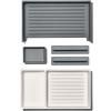 Cutlery tray GOOD GRIPS 41 cm, with flexible compartment, grey, plastic, OXO
