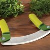 Herb chopper MEZZALUNA 10079 18 cm, green, stainless steel, Joseph Joseph