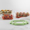 Food storage container, set of 3 pcs, rectangular, glass, Lékué