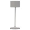 Portable table lamp FAROL MINI 19,5 cm, LED, white, satelite gray, Blomus
