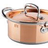 Pot lid CON CLASSE 24 cm, copper, Ruffoni