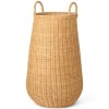 Laundry bin 80 cm, natural, rattan, ferm LIVING