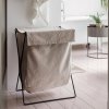Laundry bin HERMAN 65 cm, iron / cotton, ferm LIVING