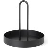 Serving tray GRIB 28 cm, black, iron, ferm LIVING
