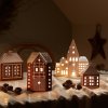 215972 4 svicen na cajovou svicku gingerbread lighthouse 17 cm hneda kamenina kahler