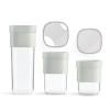 226209 6 doza na potraviny flip storage sada 3 ks zelena plast lekue