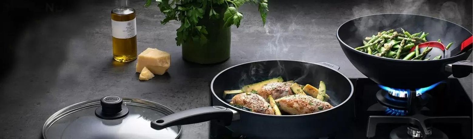 Padella Per Pesce Woll 1538IL - 38x28cm Antiaderente Titanio | Per Induzione E Tutti I Piani Cottura - Foto 11