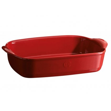 Zapékací mísa 36 x 23 cm, červená Burgundy, Emile Henry