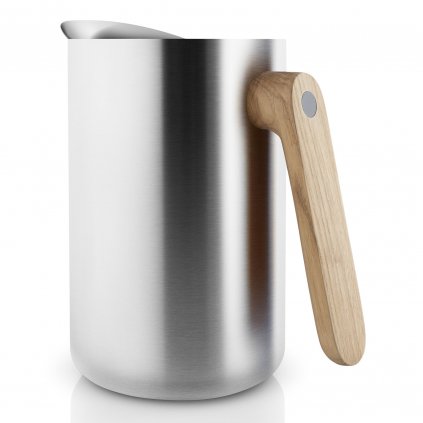 Vakuová termoska NORDIC KITCHEN 1 l, s dřevěnou rukojetí , nerez, Eva Solo