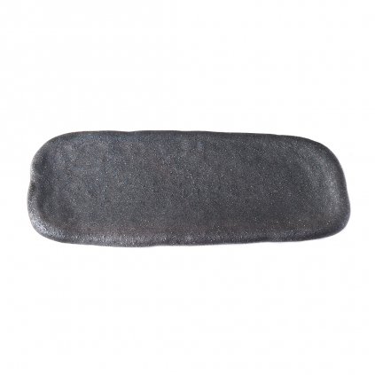 Servírovací deska Stone Slab černá 29 x 12 cm MIJ
