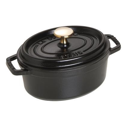 Oválný hrnec, černá V 1,0 l Staub