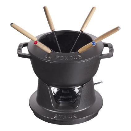 Set na fondue černý O 16 cm Staub